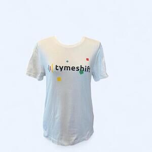 Vintage Banana Republic Luxury Touch white Tymeshift graphic tee Size XS